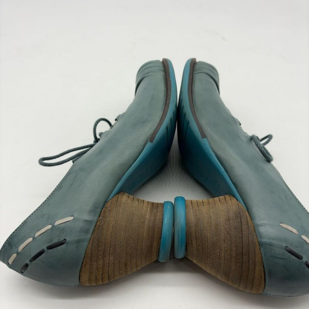 John Fluevog Lace-upruched Toe Leather Heel - Picture 7 of 8